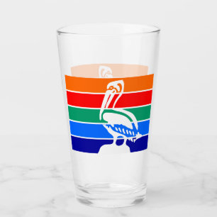 Patriotische Glastasse mit der Fahne von St. Peter Glas