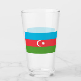 Patriotische Glastasse mit der Flagge Aserbaidscha Glas