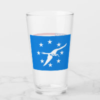 Patriotische Glastasse mit der Flagge von Corpus C