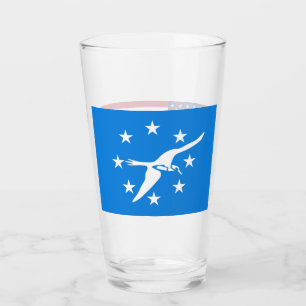Patriotische Glastasse mit der Flagge von Corpus C Glas