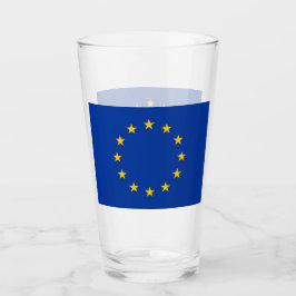 Patriotische Glastasse mit europäischer Gewerkscha Glas