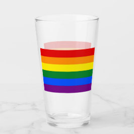 Patriotische Glastasse mit LGBT-Flagge Glas