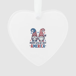 Patriotische Gnome Frohes 4. Juli Amerika Shirt_1 Ornament