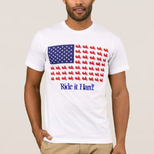 Patriotische Goldwing-Motorräder T-Shirt
