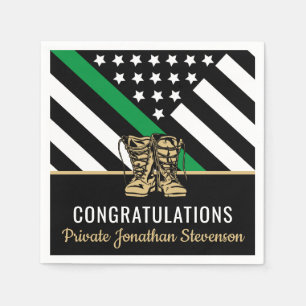 Patriotische Graduiertengruppe für militärische Gr Serviette