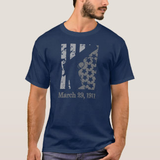 Patriotische grauer Entwurf der Flaggen-1911 T-Shirt
