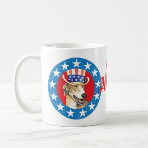 Patriotische Greyhound-Tasse Kaffeetasse