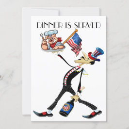 Patriotische GRILLEN Einladung