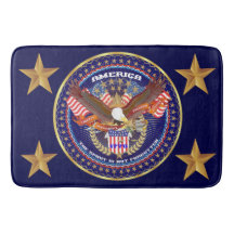 Patriotische große Bad-Matte 24" x 6"