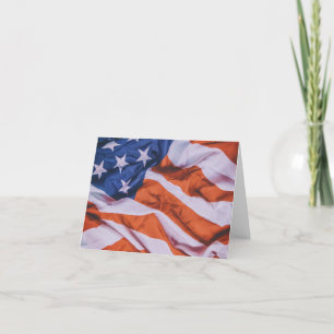 Patriotische Grußkarte der amerikanischen Flagge Dankeskarte