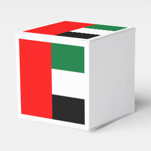 Patriotische Gunstbox mit der Flagge der VAE Geschenkschachtel