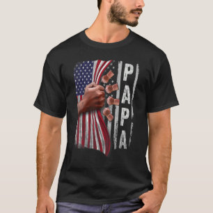 Patriotische Hände Grafikfamilie passt zum US-amer T-Shirt