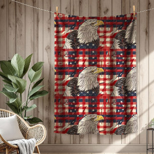 Patriotische Heimdecke Adler Geist für die USA Fleecedecke