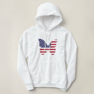 Patriotische Hoodie-Butterfly Hoodie
