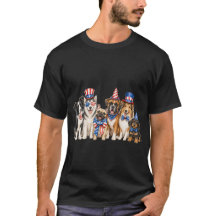 Patriotische Hunde USA Unabhängigkeitstag Hunde