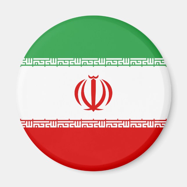 Patriotische Iran-Flagge Magnet (Vorne)