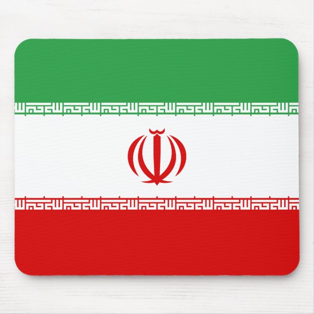 Patriotische Iran-Flagge Mousepad (Vorne)