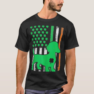 Patriotische irische Dackel T-Shirt