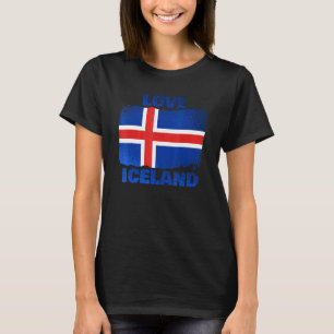 Patriotische Isländer Prix and Heritage Liebe Icel T-Shirt