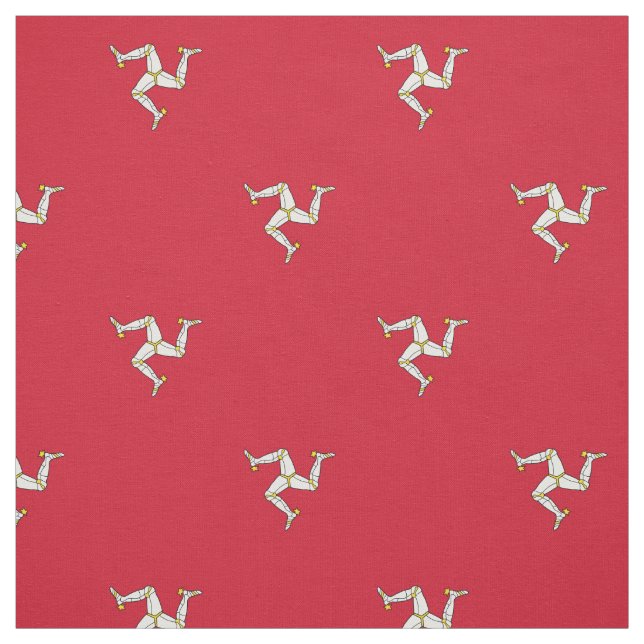 Patriotische Isle Man Flag Stoff (Muster)