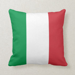 Patriotische italienische Flagge Kissen