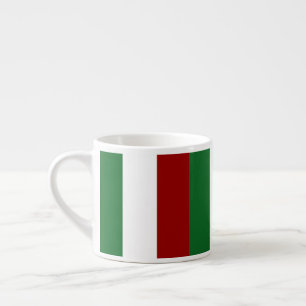 Patriotische italienische Flagge Trifarben Grün We Espressotasse