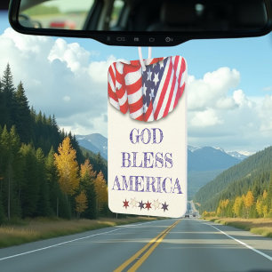 Patriotische Jagd Gott segne Amerika Vorlage Autolufterfrischer