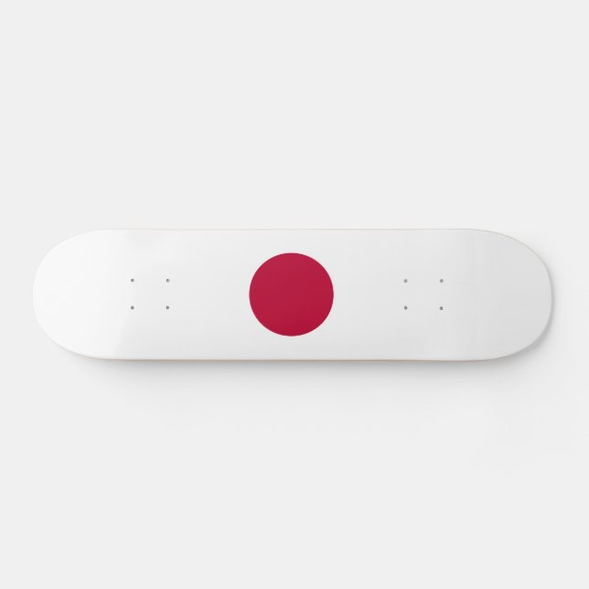 Patriotische Japanische Flagge Skateboard (Horizontal)