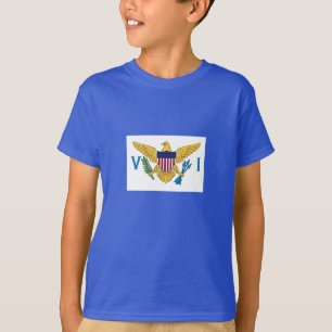 Patriotische Jungferninseln der Vereinigten Staate T-Shirt
