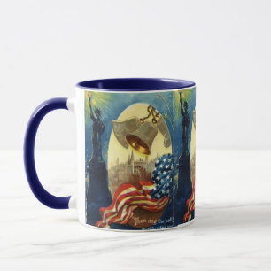 PATRIOTISCHE KAFFEE MUGS - 4. JULI - FREIHEIT TASSE