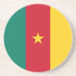 Patriotische Kamerun-Flagge Getränkeuntersetzer