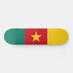 Patriotische Kamerun-Flagge Skateboard