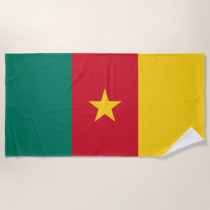 Patriotische Kamerun-Flagge Strandtuch