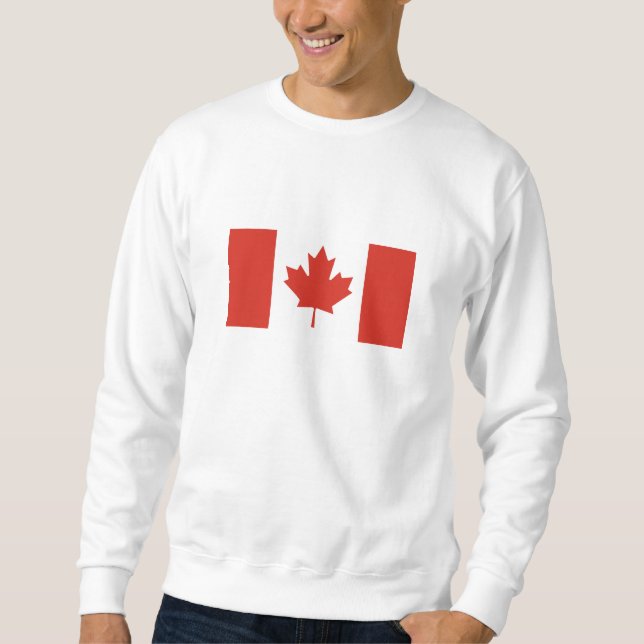 Patriotische kanadische Flagge Sweatshirt (Vorderseite)