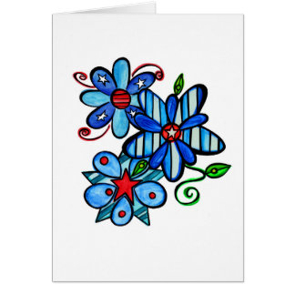 Patriotische Karte - löschen Sie nach innen.