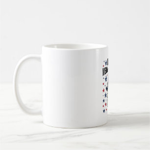 Patriotische Katze Meow-Morial Day Vintage Vektor  Kaffeetasse