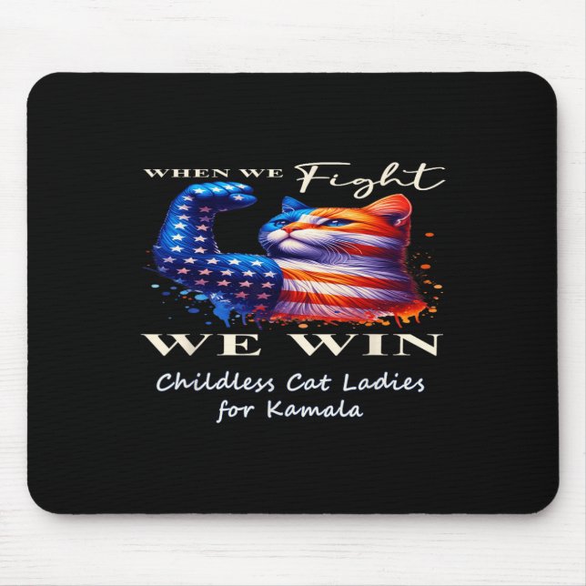 Patriotische Katze Mousepad (Vorne)