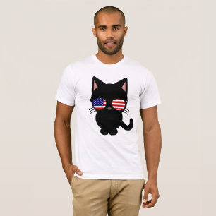 PATRIOTISCHE KATZTRAGSSCHWANKE T - SHIRT