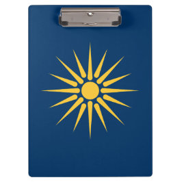 Patriotische Klemmbrett mit Flagge von Makedonien,