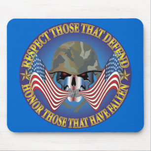 Patriotische Knochen Mousepad