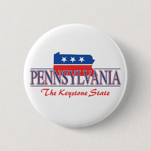 Patriotische Knöpfe Pennsylvanias Button