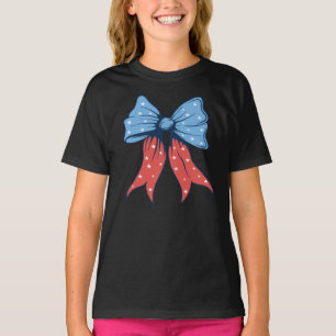 Patriotische Kokette 4. Juli Amerikanische Flagge  T-Shirt