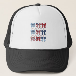 Patriotische Kokette Bows Vintage Vektor Design_1 Truckerkappe