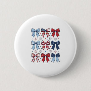 Patriotische Kokette Schleifen Vintage Vektor Desi Button