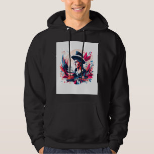 Patriotische Kolonialforscher-Illustration   Vinta Hoodie