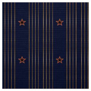 Patriotische Kunst-Déco - Gold Streifen Roter Ster Stoff