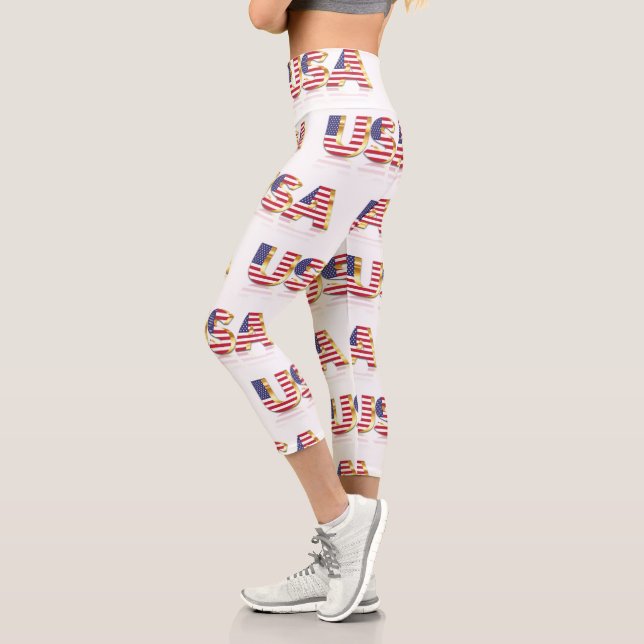 Patriotische Leggings der USA (Links)