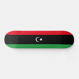 Patriotische libysche Flagge Skateboard
