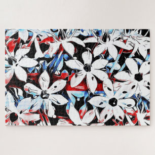 Patriotische Lilie Puzzle