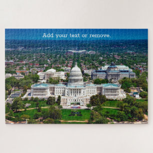 Patriotische Luftaufnahme aus Washington DC, USA, Puzzle
